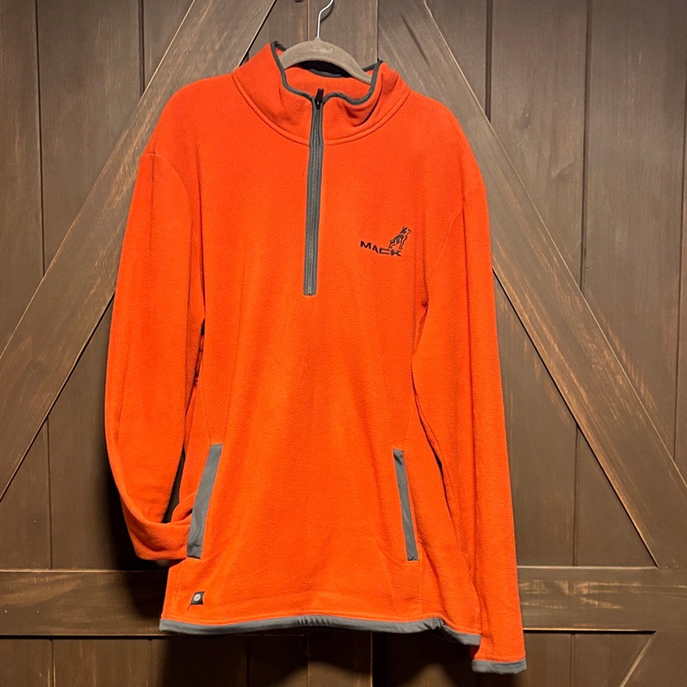 StormTech Bright Orange Fleece Top 2XL MACK logo